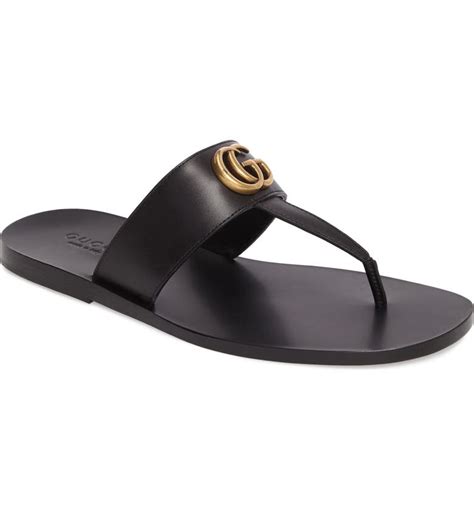 gucci marmont double g sandals|gucci marmont thong sandals sale.